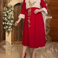 لباس مجلسی نقاشی شده برای خانواده عروس و داماد