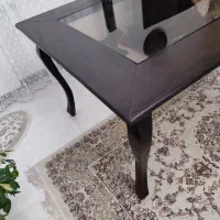 میز نهارخوری چوبی شیشه ای|میز و صندلی غذاخوری|تهران, شهرک دانشگاه|دیوار