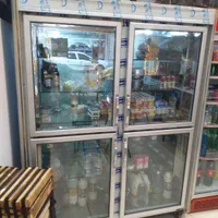 یخچال ویترینی دو طرف شیشه سبلان تمام استیل.|فروشگاه و مغازه|رشت, رشتیان|دیوار