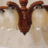 لوستر چوبی ۶ شاخه