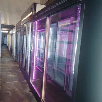 یخچال ایستاده  فریزر  درب شیشه ای