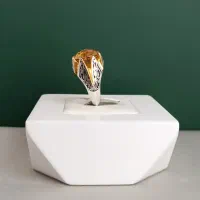 انگشتر سیترین طبیعی|جواهرات|قم, سالاریه|دیوار