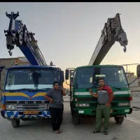 جرثقیل دوکابین دکل بلندآماده به کار30متر دکل