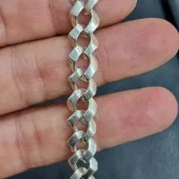 دستبند و گردنبند نقره کارتیر سایز متوسط