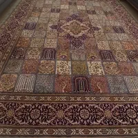 فرش ماشینی زمرد مشهد ۷۰۰ شانه ۱۲ متری طرح خشتی|فرش|مشهد, سجاد شهر|دیوار