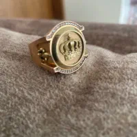 انگشتر طلا طرح تاج