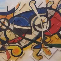آینه و کنسول . میز تلوزیون و تابلو انتزاعی|بوفه، ویترین، کنسول|کرج, مهرویلا جنوبی|دیوار