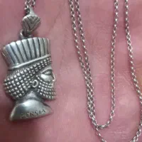 زنجیر ایتالیایی و پلاک نقره