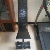 میز پرس بهمراه ۸ عدد دنبل کامل