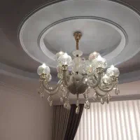 لوستر کریستال ۱۲شعله|لوستر و چراغ آویز|فردیس, فردیس|دیوار