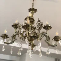 لوستر طلایی|لوستر و چراغ آویز|مشهد, سجادیه|دیوار