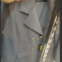 مانتو شلوار اداری طوسی