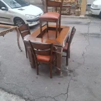 میزصندلی‌غذاخوری۴نفره‌تمام‌چوب(مبلمان‌مرادی)|میز و صندلی غذاخوری|تبریز, |دیوار