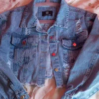 بافت راه راه فری سایز و کت جین زاپدار نو|لباس|فولادشهر, فولادشهر|دیوار