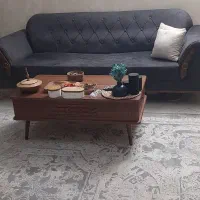 مبلمان ۷ نفر مدل پاریس جنس بدنه چوب تمیز در حد نو|مبلمان خانگی و میز عسلی|سمنان, |دیوار
