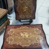 میز عسلی تاشو ۴ تایی ، چوب MDF پولیش شده براق|مبلمان خانگی و میز عسلی|رشت, معلم|دیوار