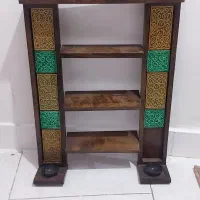 شلف چوبی ،سنگکاری شده