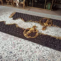کتیبه بالای پرده|پرده، رانر، رومیزی|اصفهان, شهرک مهدیه|دیوار