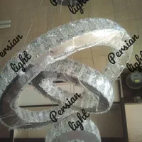 لوستر پرشین لایت ۵۰ ۳۰ ۱۵ کهکشانی دوطرف کریستال|لوستر و چراغ آویز|پاکدشت, پاکدشت (مامازند)|دیوار