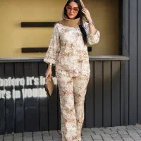 شومیز و شلوار طرحدار شلوار بوتکات