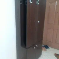 جالباسی آئینه کریستال چرخون وجاکفشی سه طبقه نو|جاکفشی، کمد، دراور|بومهن, |دیوار