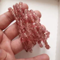 10 عدد دستبند کوارتز توت فرنگی طبیعی|جواهرات|تهران, فردوسی|دیوار