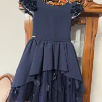 لباس مجلسی همراه با کفش ورنی نو سن ۶ تا ۱۰ سال