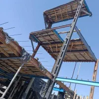 قالب بندی وآرماتوربندی سقف کامپوزیت ودیواربرشی