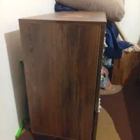 تحت دو نفره و پاتختی و دراور و آینه و چوب زیر|تخت و سرویس خواب|کرج, کرج نو|دیوار