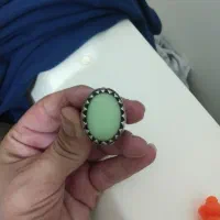 انگشتر نقره با نگین شب نما و زیبا|زیورآلات و اکسسوری|سرپل ذهاب, |دیوار