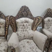 مبلمان سلطنتی ۹ نفره تمام چوب در حد|مبلمان خانگی و میز عسلی|شهرکرد, |دیوار