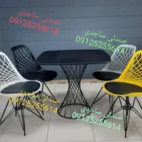 صندلی و میز پلاستیکی فضای بیرون وداخل فست‌فود کافه