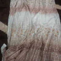 پرده در حد نو جنس حریر طرح دار