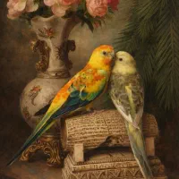 یک جفت طوطی شاهپسند