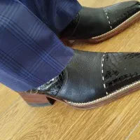 پوتین مردانه تمام چرم تبریز|کیف، کفش، کمربند|رشت, یخسازی|دیوار