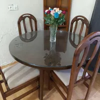 میز غذاخوری ساخته شده با چوب گردو|میز و صندلی غذاخوری|شهریار, |دیوار