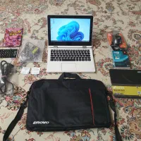 لپ تاپ Lenovo لمسی  با لوازم کامل