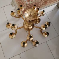 لوستر آب کاری شده برنج یک جفته