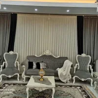 کنار سالنی (آباژور) و یک جفت کنار پرده ۴عددکوسن