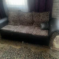 مبل ۶ نفره پلنگی و چرم