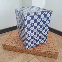 ست سینی ، سطل زباله و جا دستمالی|صنایع دستی و سایر لوازم تزئینی|گنبد کاووس, |دیوار