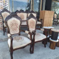 مبل سلطنتی ۸ نفره چوبی|مبلمان خانگی و میز عسلی|آذرشهر, |دیوار