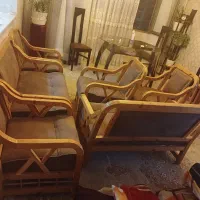 ست مبل هشت نفره به همراه سه تا عسلس و میز وسط|مبلمان خانگی و میز عسلی|تهران, شهرک دانشگاه شریف|دیوار