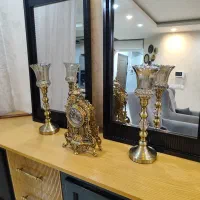 دوتا آیینه قاب چوبی