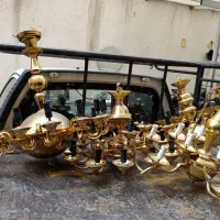 خریداروفروش لوستر های برنجی. درمحله شما