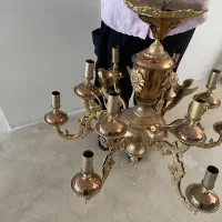 لوستر برنز|لوستر و چراغ آویز|تهران, هروی|دیوار