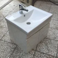 روشویی کابینتی PVC،سینک سینا، شیر Osheh، آماده نصب