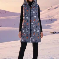 پافر طرح دار زنانه،فروشگاه هستیم|لباس|رباطکریم, رباطکریم|دیوار