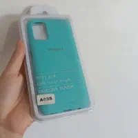 قاب سیلیکونی A03S رنگ سبز فیروزه‌ای