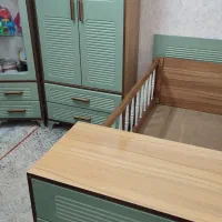 سیسمونی سرویس چوب نوزاد|تخت و سرویس خواب|مشهد, شاهد (شهرک غرب)|دیوار